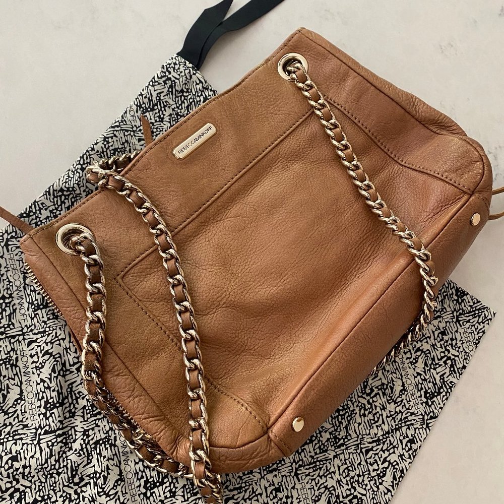 Rebecca Minkoff Swing Crossbody Tan Brown